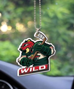 Minnesota Wild Mascot Acrylic Car Ornament