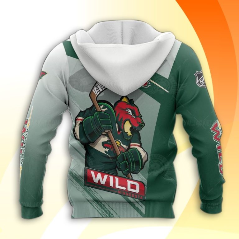 Minnesota Wild Hockey Mascot Aop Hoodie And Zip-Up