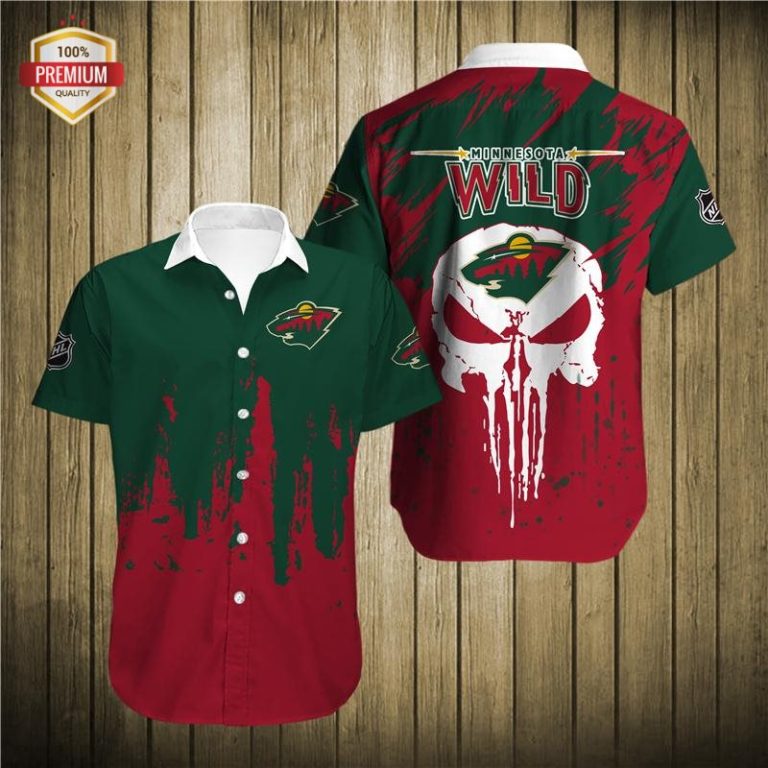 Minnesota Wild Short Sleeve Button Up Shirt