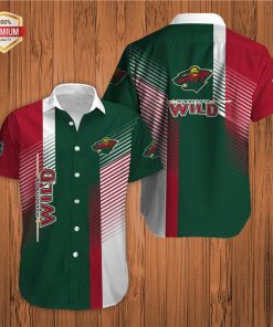 Minnesota Wild Team AOP Short Sleeve Button Shirt