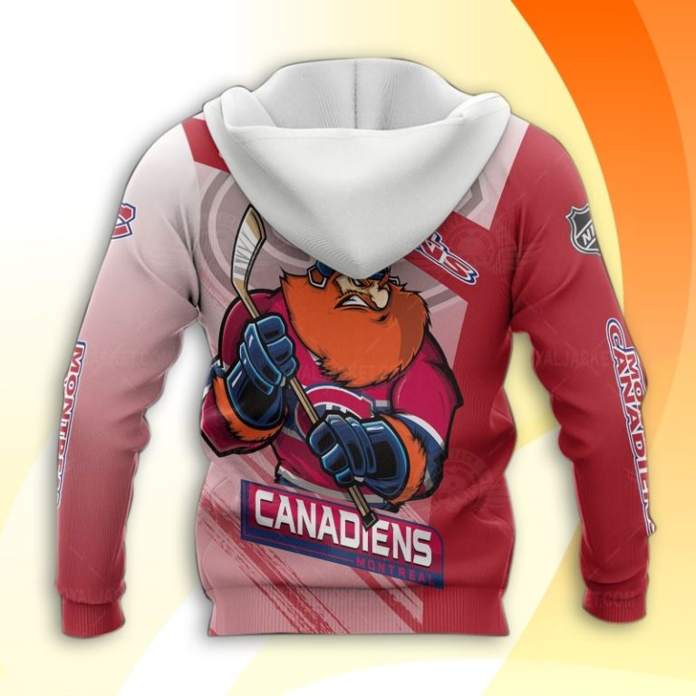 Montreal Canadiens Hockey Mascot 3D All Over Print Hoodie and Zip-up