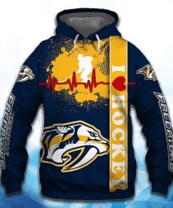 Nashville Predators All Over Print Hoodie