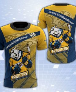 Nashville Predators Mascot 3D Print T-Shirt