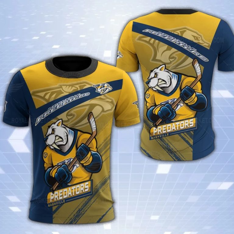 Nashville Predators Mascot 3D Print T-Shirt