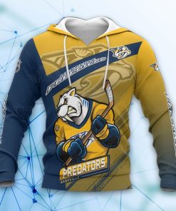 Nashville Predators Hockey Mascot Aop Hoodie And Zip-Up