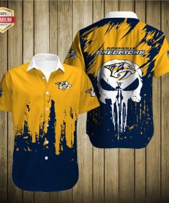 Nashville Predators Short Sleeve Button Up Shirt Nashville Predators Short Sleeve Button Up Shirt