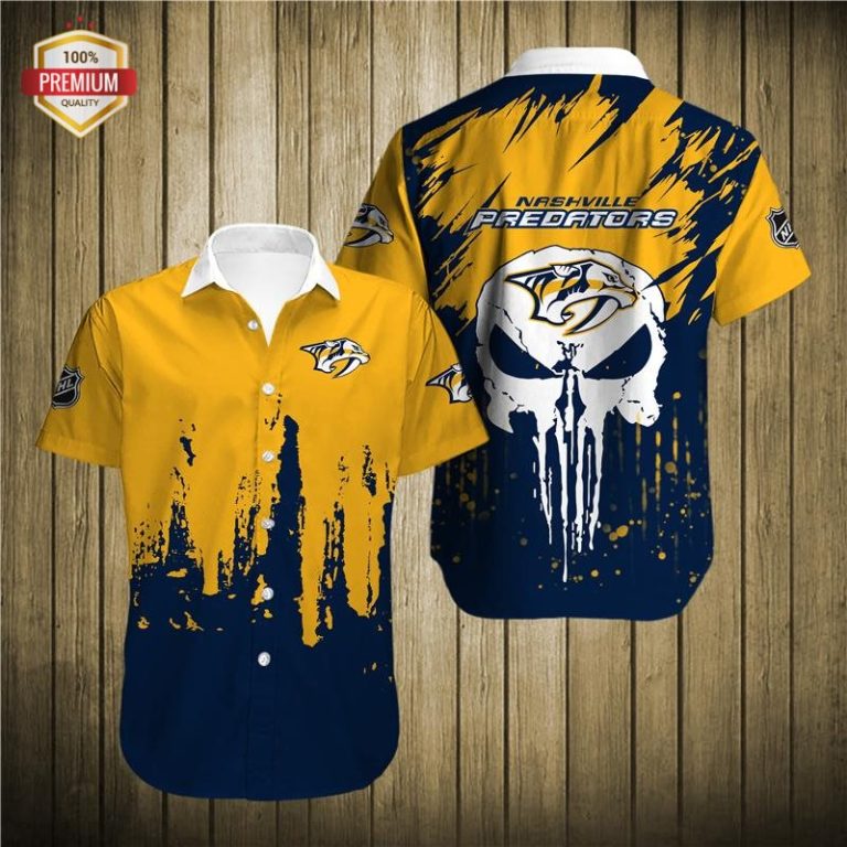 Nashville Predators Short Sleeve Button Up Shirt