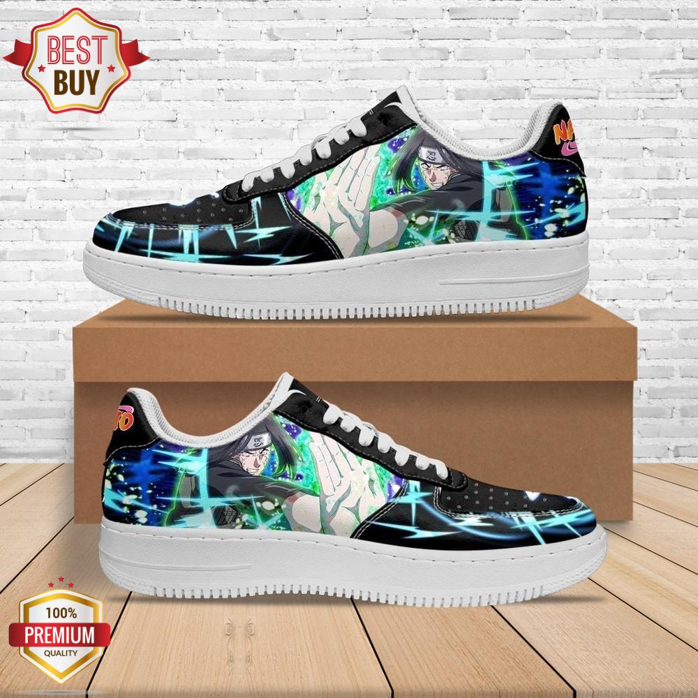 Neji Hyuga Naruto Anime Custom Air Force 1 Sneakers - RobinPlaceFabrics