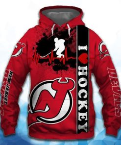 New Jersey Devils All Over Print Hoodie