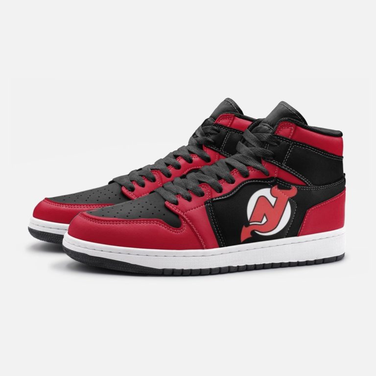 New Jersey Devils Jordan 1 Shoes Custom New Jersey