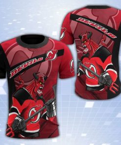 New Jersey Devils Mascot 3D Print T-Shirt