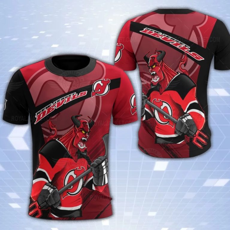 New Jersey Devils Mascot 3D Print T-Shirt