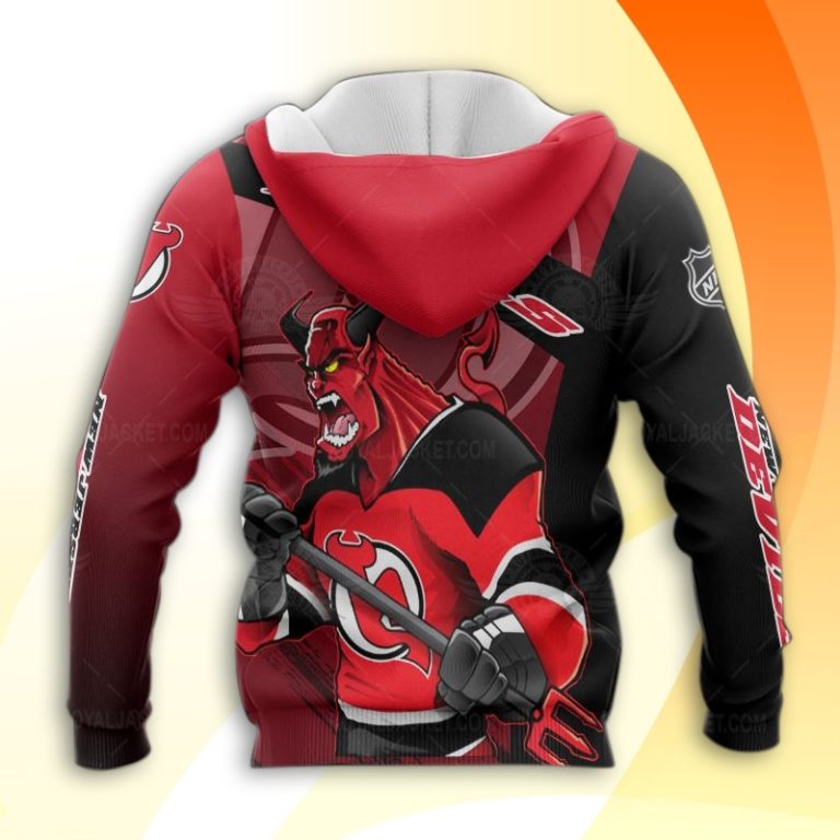New Jersey Devils Hockey Mascot 3D All Over Print Hoodie and Zip-up