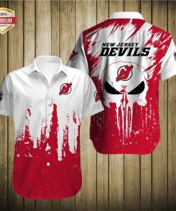 New Jersey Devils Short Sleeve Button Up Shirt
