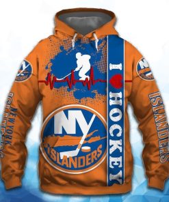 New York Islanders All Over Print Hoodie