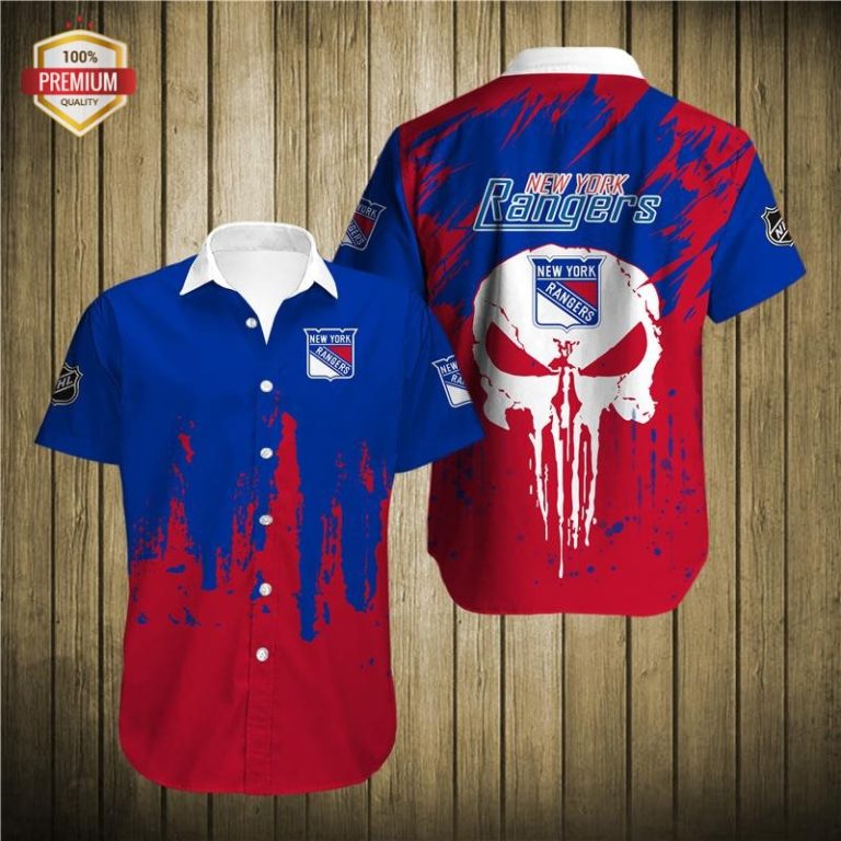 New York Rangers Casual Button-Down Shirt