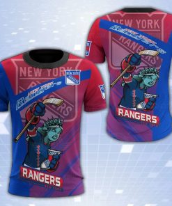 New York Rangers Mascot 3D Print T-Shirt