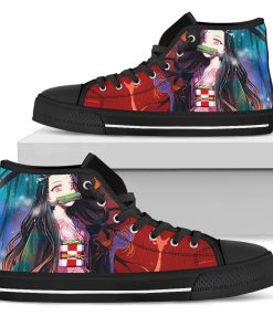 Nezuko Demon Slayer 3d Print High Top Canvas Shoes