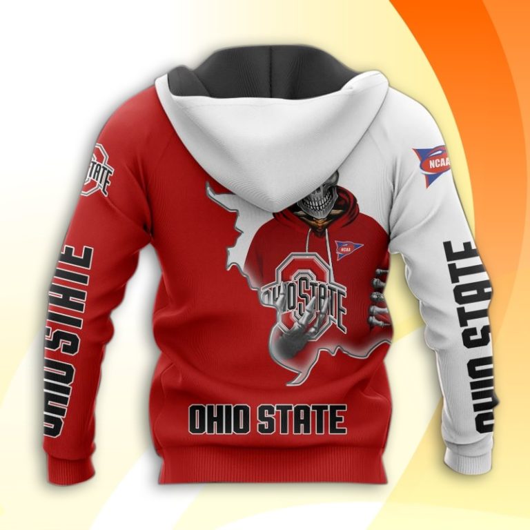 Ohio State Buckeyes Skull Aop Hoodie And Zip-Up