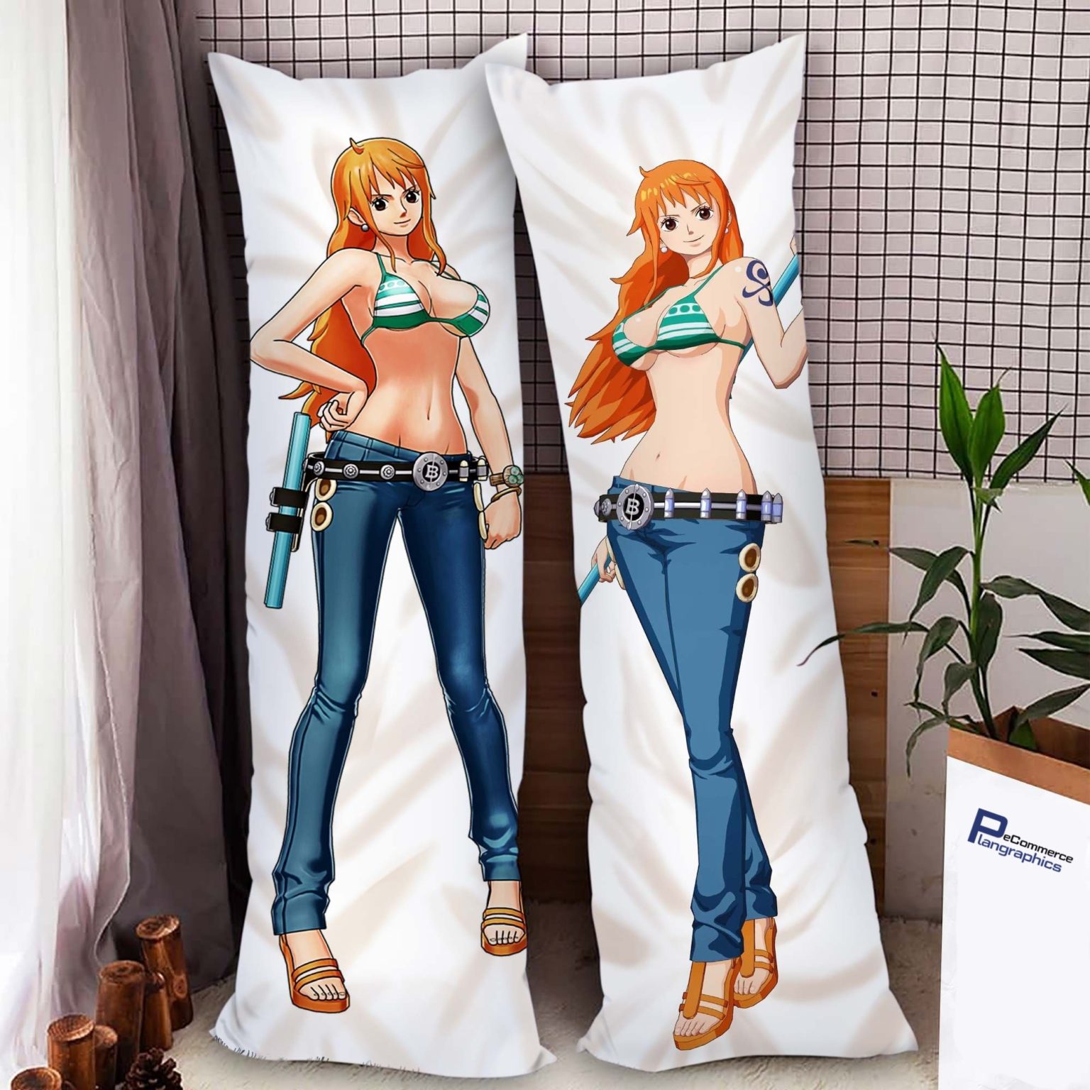 One Piece Nami Body Pillow Cover and Inserts RobinPlaceFabrics