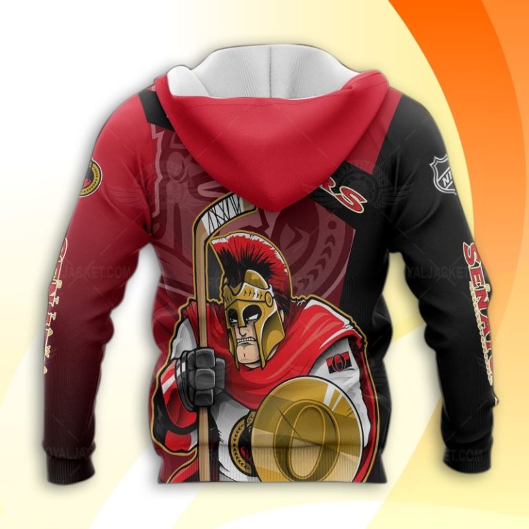 Ottawa Senators Hockey Mascot Aop Hoodie And Zip-Up