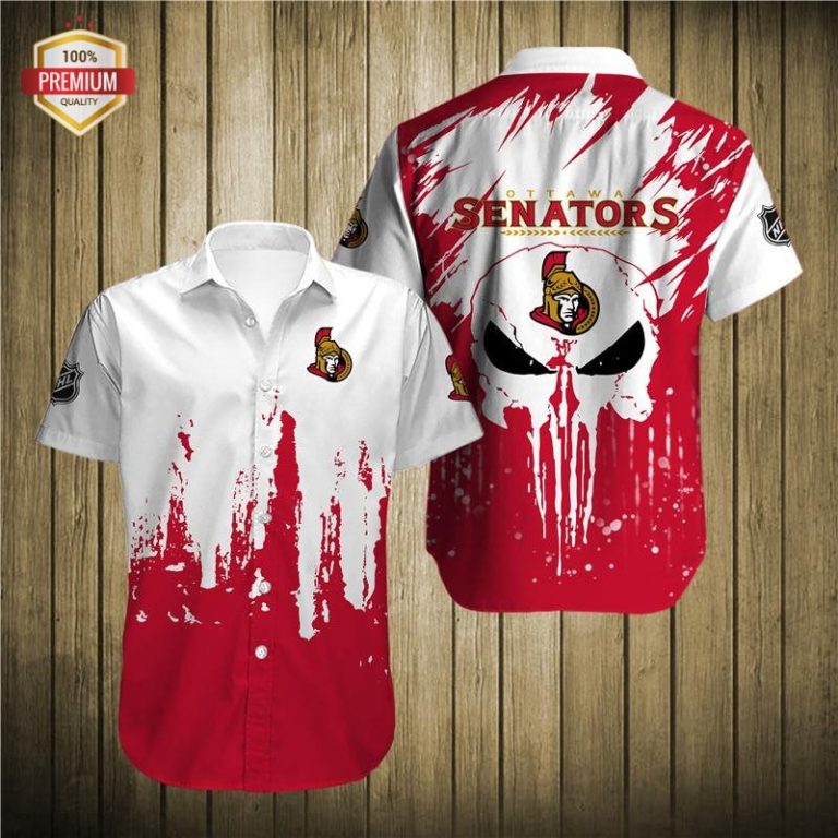 Ottawa Senators Short Sleeve Button Up Shirt
