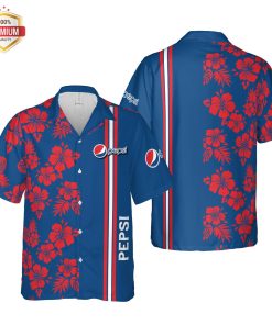Pepsi Hawaii Floral, Hawaiian Beach Shirt Short Sleeve