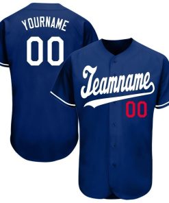 Personalized Royal Blue Baseball Jersey