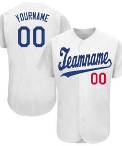 Personalized White Baseball Jersey