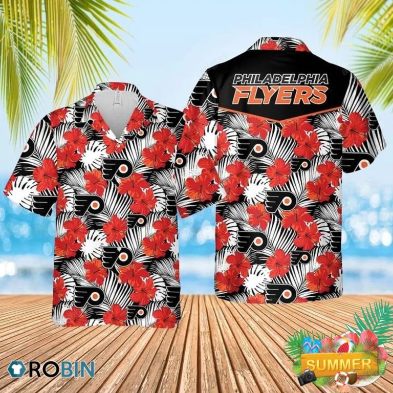 Philadelphia Flyers Hawaiian Shirt- Summer Beach Shirt