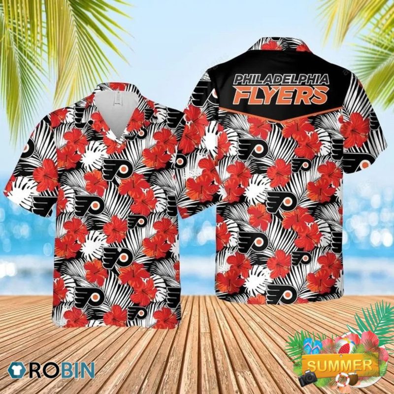 Philadelphia Flyers Hawaiian Shirt- Summer Beach Shirt - RobinPlaceFabrics