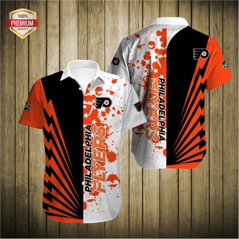 Philadelphia Flyers Team AOP Short Sleeve Button Shirt