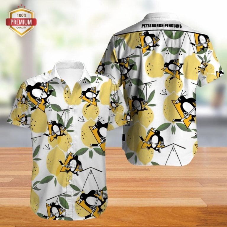 Pittsburgh Penguins Hawaiian Shirt, Hawaiian Beach Shirt Short Sleeve