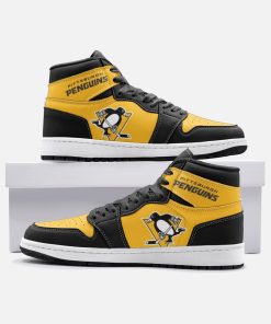 Pittsburgh Penguins Ice Hockey Team Jordan 1 High – Pittsburgh Penguins Custom Shoes Pittsburgh Penguins Ice Hockey Team Jordan 1 High – Pittsburgh Penguins Custom Shoes