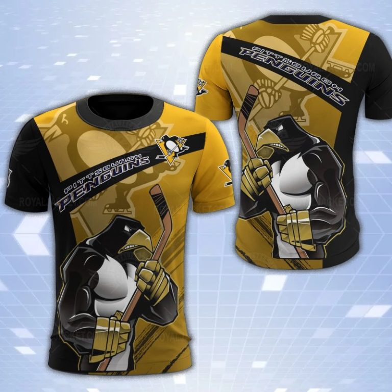Pittsburgh Penguins Mascot 3D Print T-Shirt