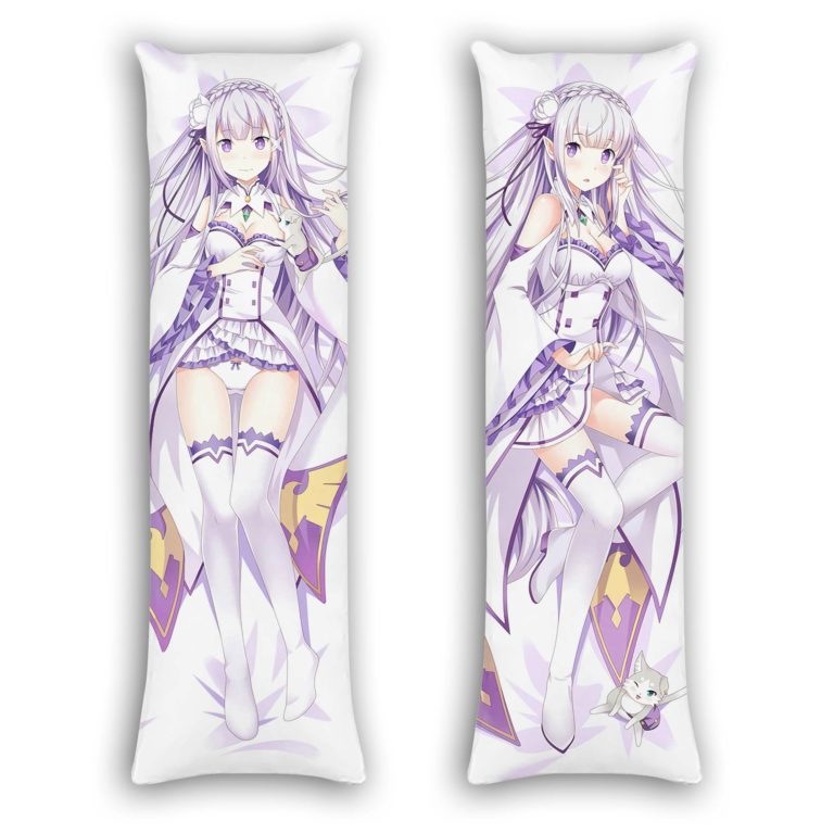 Re Zero Emilia Body Pillow Cover and Inserts