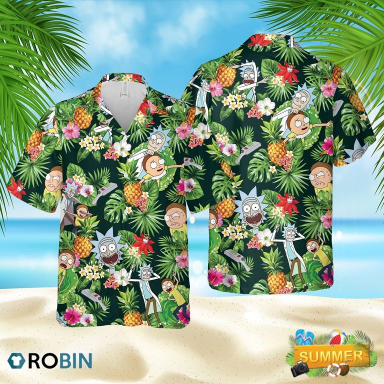 Rick And Morty Hawaiian Shirt Aloha Shirt