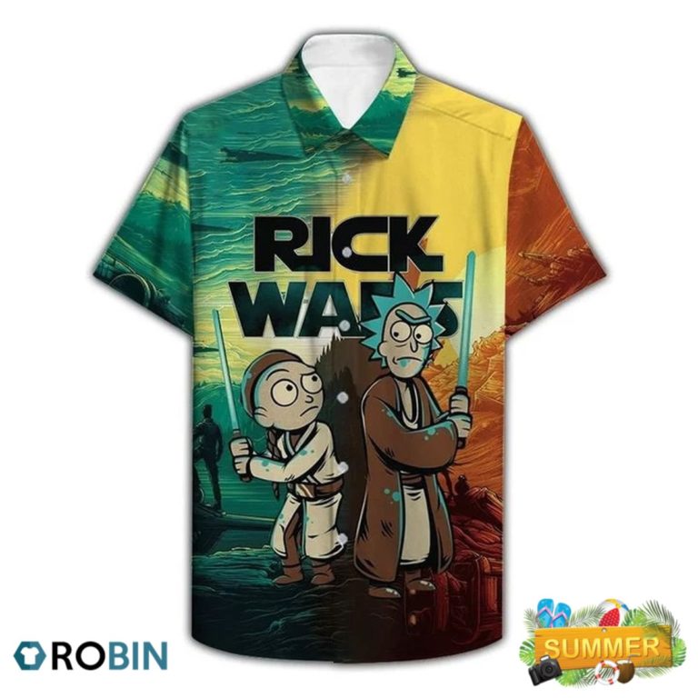 Rick Wars Rick And Morty Star Wars Hawaiian Shirt, Aloha Shirt