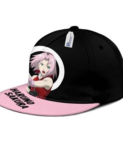 Sakura Haruno Snapback Hat Custom Naruto Anime Hat
