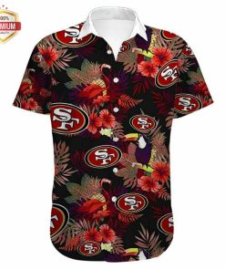 San Francisco 49ers Hawaiian Shirt 1, Hawaiian Beach Shirt Short Sleeve