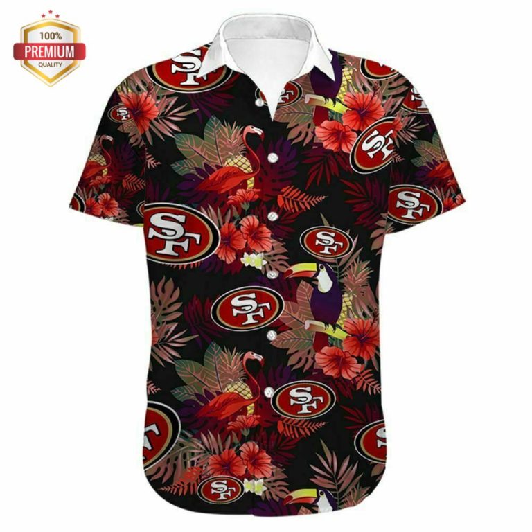 San Francisco 49ers Hawaiian Shirt 1, Hawaiian Beach Shirt Short Sleeve