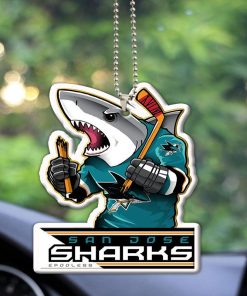 San Jose Sharks Mascot Acrylic Car Ornament San Jose Sharks Mascot Acrylic Car Ornament