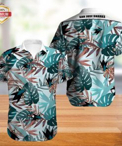 San Jose Sharks  Hawaiian Shirt, Hawaiian Beach Shirt Short Sleeve San Jose Sharks  Hawaiian Shirt, Hawaiian Beach Shirt Short Sleeve