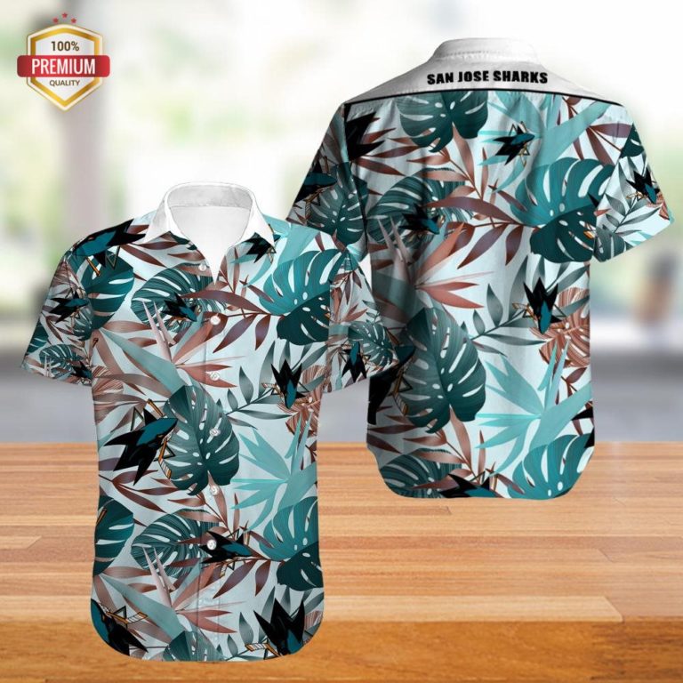 San Jose Sharks  Hawaiian Shirt, Hawaiian Beach Shirt Short Sleeve