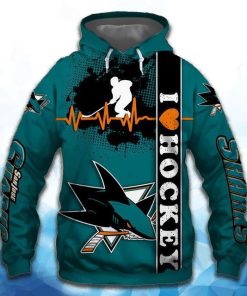 San Jose Sharks 3D All Over Print Hoodie
