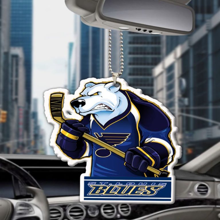 St Louis Blues Mascot Acrylic Car Ornament
