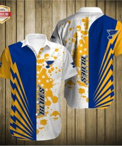 St. Louis Blues Short Sleeve Button Up Shirt