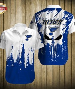 St. Louis Blues Team AOP Short Sleeve Button Shirt