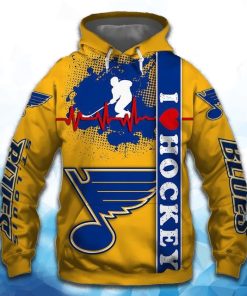 St. Louis Blues All Over Print Hoodie