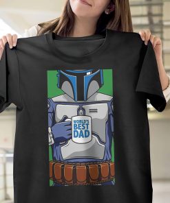 Star Wars Father?s Day Jango Fett World?s Best Dad Portrait T-Shirt
